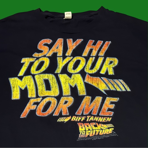 Back To The Future Say Hi To Your Mom For Me Funny Shirt 1980’s Graphic Tee - Picture 2 of 5